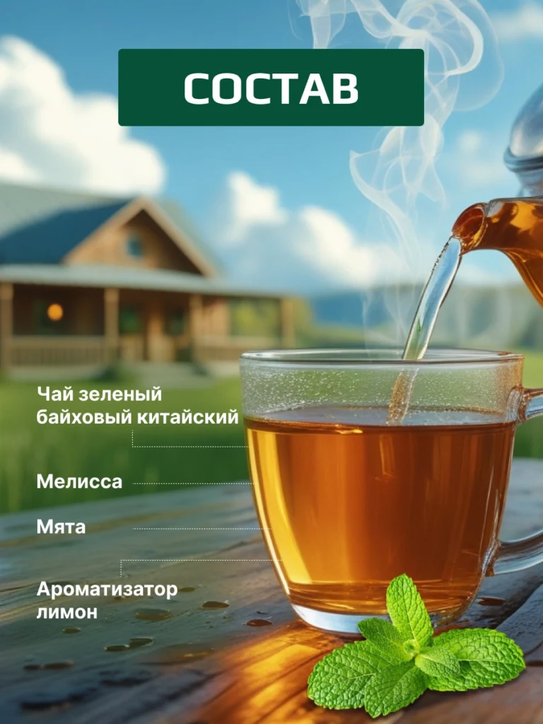 Инфографика чай состав
